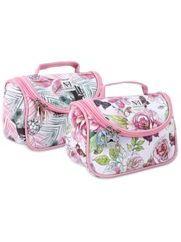 NFI Essentials - Floral Print Cosmetics Pouch Makeup (Pack Of 2)