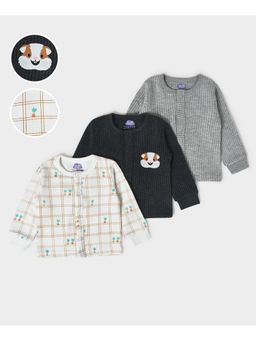 Mi Arcus - Kids Front Open Thermal Innerwear Top (Pack of 3)