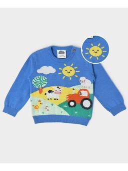 Mi Arcus - Kids Knitted Blue Sweater