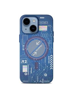 Treemoda - Blue Glow In Dark Radium Circuit Magsafe Case