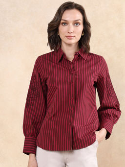 RAREISM - Jolvo Primary Maroon Regular Shirt