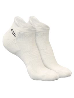 Heelium - Bamboo Ankle Socks for Women - 2 Pairs - White - Odour Free Anti Blister