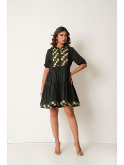 Keva Clothing - Pina Colada Short Dress -Black