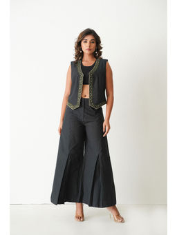 Keva Clothing - Blue Lagoon Jacket with Pant -Black (Set of 2)