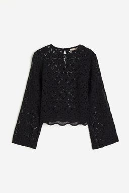 H&M - Women Black Lace Blouse