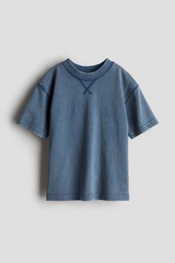 H&M - Boys Blue Washed-Look T-Shirt