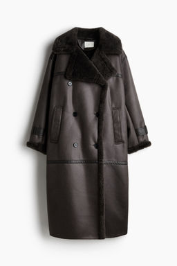 H&M - Women Black Oversized Coat