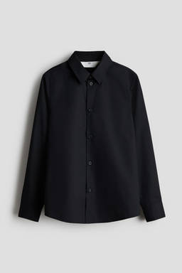 H&M - Boys Black Easy-Iron Shirt