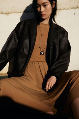 H&M - Women Brown Single-Breasted Blazer