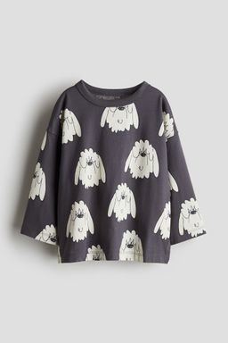 H&M - Boys Grey Long-Sleeved Jersey Top