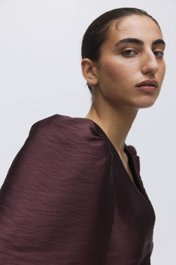 H&M - Women Red Peplum Blouse