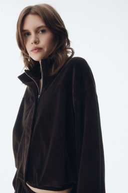 H&M - Women Brown Velour Jacket