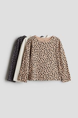 H&M - Girls 3-Pack Long-Sleeved Tops