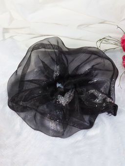 Soho Boho Studio - Oversized Dark cloud Glitter scrunchie