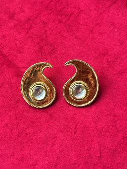 Valliyan - Polki Paisley Earring Gold