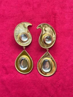 Valliyan - Polki Paisley Ear cuffs Gold