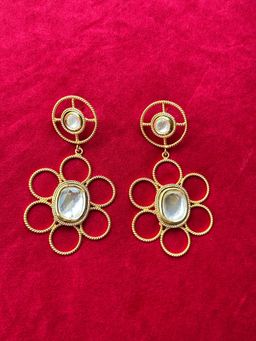 Valliyan - Polki Poppy Earrings