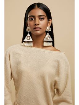 Valliyan - Polki Tribal Chandelier Earrings