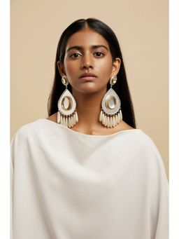 Valliyan - Polki Drop Chandelier Earring