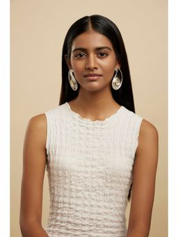 Valliyan - Polki Paisley Earring Silver