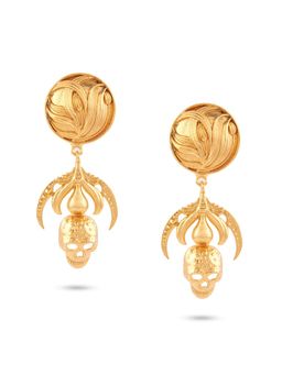 Valliyan - Skull Drop Earrings(Gold)