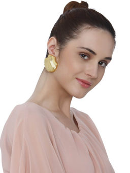 Valliyan - Shell Top Earrings (Gold)
