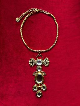 Valliyan - Polki Angle Wing Necklace