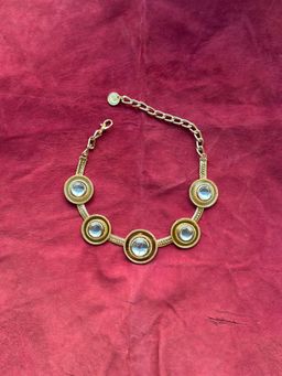 Valliyan - Polki Dot Necklace Gold