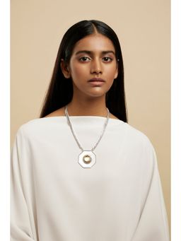 Valliyan - Polki Hexagon Pendant Necklace