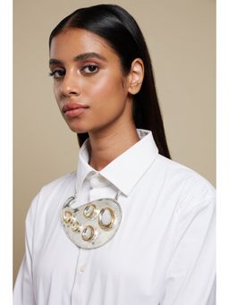 Valliyan - Polki Paisley Bib Necklace