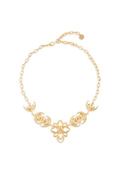 Valliyan - Gold Skull Garden Necklace
