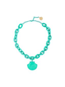 Valliyan - Green Shell Pendant Necklace