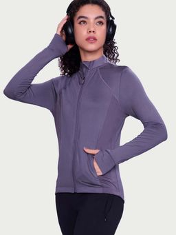 Enamor - Raglan Flex Comfort Purple Jacket- A908