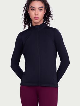Enamor - Raglan Flex Comfort Black Jacket- A908