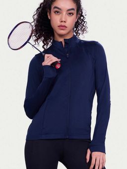 Enamor - Raglan Flex Comfort Navy Blue Jacket- A908