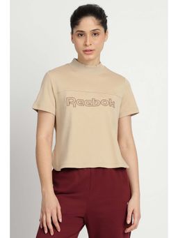 Reebok - Women Beige T-Shirt