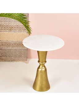 Manor House - House Minimalistic Side Table Gold Finish 19 inches Tall