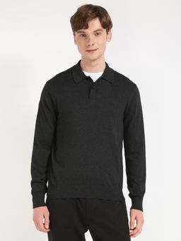 Calvin Klein - Solid Regular Fit Cotton Sweater