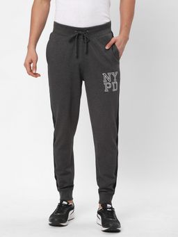 R&B - Cotton Grey Men Mid Waist Joggers