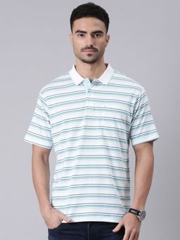 Classic Polo - Men'S Multi-Color Authentic Fit Striped Cotton Polo T-Shirt