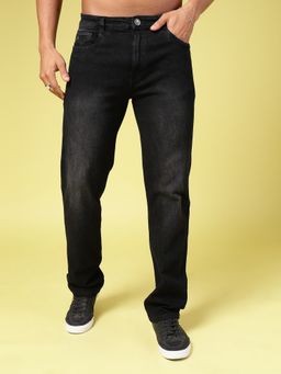 RIGO - Men Casual Black Straight Fit Jeans