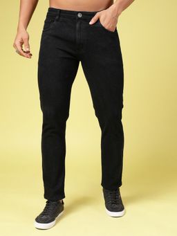 RIGO - Men Modern Slim Fit Black Jeans