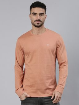 Classic Polo - Men'S Brown Slim Fit Solid Cotton T-Shirt