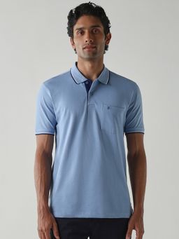 Reid & Taylor - Blue Men's Polo T-Shirt