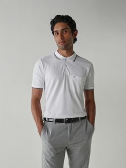 Reid & Taylor - White Men's Polo T-Shirt