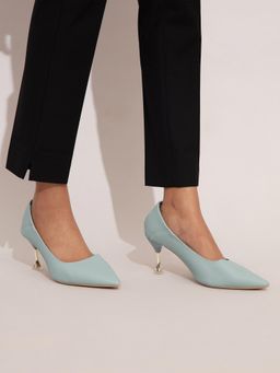 Twenty Dresses by Nykaa Fashion - Mint Green Stiletto Pumps