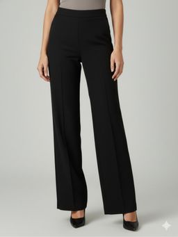 Powersutra - Women Black Solid Trouser