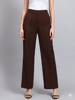 Powersutra - Women Stretch Brown Trouser