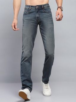 Monte Carlo - Men Solid Blue Denim Slim Fit Jeans