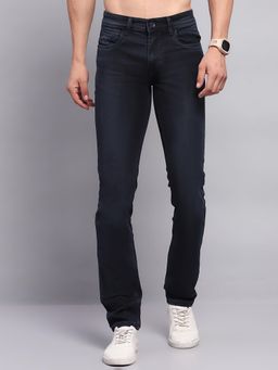Monte Carlo - Men Solid Blue Denim Skinny Jeans